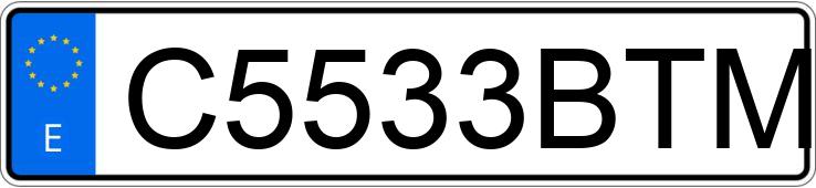 Numer rejestracyjny C5533BTM posiada YAMAHA AEROX 50