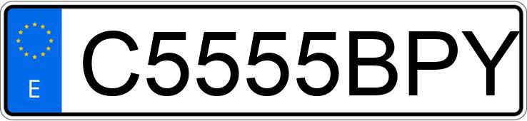 Numer rejestracyjny C5555BPY posiada DERBI SENDA Numer rejestracyjny C5555BPY posiada DERBI SENDA