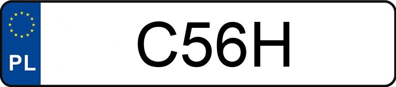 Numer rejestracyjny C56H posiada MERCEDES-BENZ SL 500 Kat. 129 SL 500 Kat. 129
