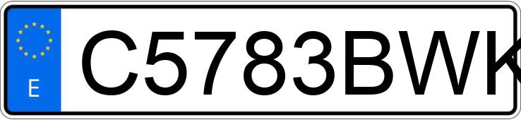 Numer rejestracyjny C5783BWK posiada LIGIER JS