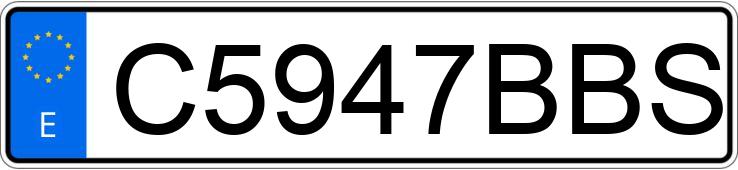 Numer rejestracyjny C5947BBS posiada APRILIA SR 50
