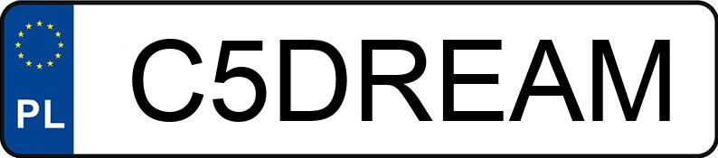 Numer rejestracyjny C5DREAM posiada BENTLEY FLYING SPUR MULLINER V8