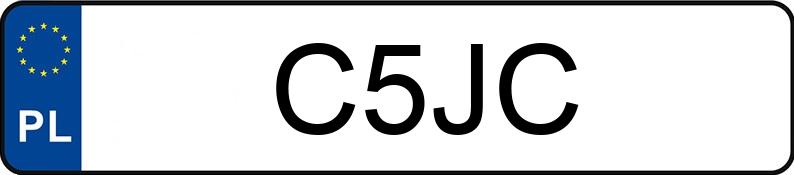 Numer rejestracyjny C5JC posiada DODGE Journey MR`12 SXT