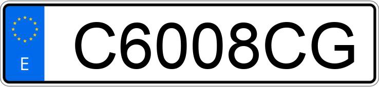 Numer rejestracyjny C6008CG posiada CITROEN SAXO