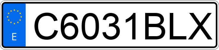 Numer rejestracyjny C6031BLX posiada PEUGEOT SQUAB