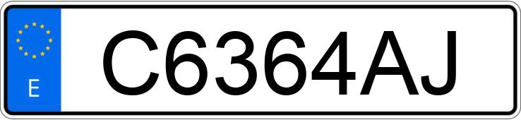 Numer rejestracyjny C6364AJ posiada RENAULT 4