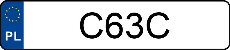 Numer rejestracyjny C63C posiada AUDI A4 1.8