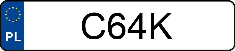 Numer rejestracyjny C64K posiada FORD Galaxy 2.8 MR`00 E3 Ghia
