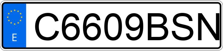 Numer rejestracyjny C6609BSN posiada TRABANT BERLINA