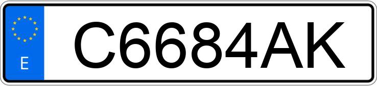 Numer rejestracyjny C6684AK posiada BMW SERIE 5