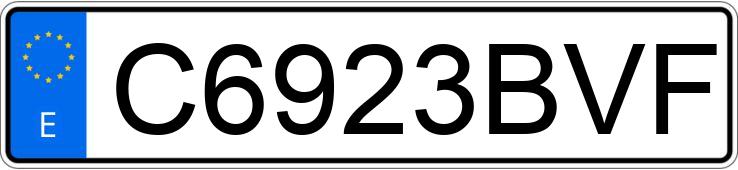 Numer rejestracyjny C6923BVF posiada RIEJU RS3