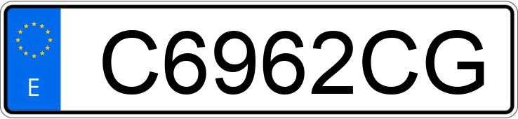 Numer rejestracyjny C6962CG posiada SEAT TOLEDO