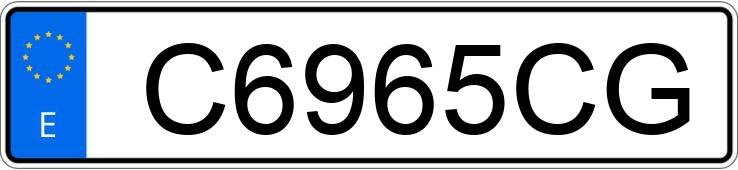 Numer rejestracyjny C6965CG posiada CITROEN XSARA
