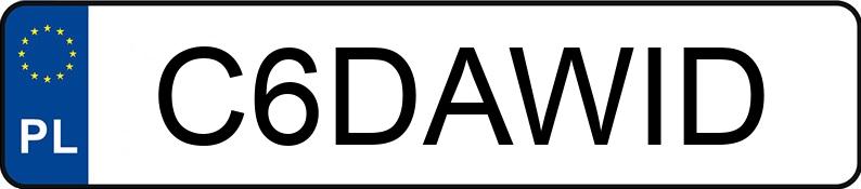 Numer rejestracyjny C6DAWID posiada BMW 530I