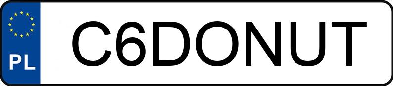 Numer rejestracyjny C6DONUT posiada BMW X6 XDRIVE 50I