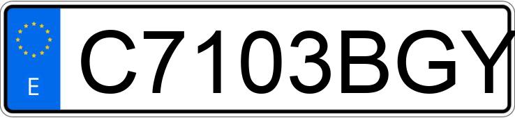 Numer rejestracyjny C7103BGY posiada YAMAHA AEROX 50