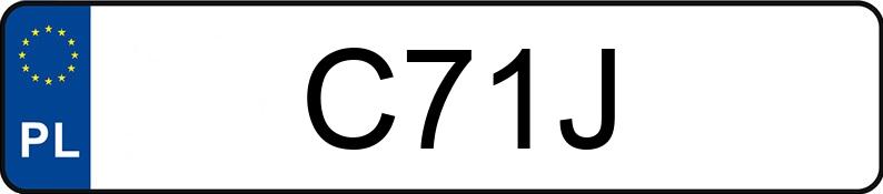 Numer rejestracyjny C71J posiada FORD ESCAPE Numer rejestracyjny C71J posiada FORD ESCAPE