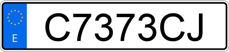 Registreringsnummeret C7373CJ har FIAT PUNTO Registreringsnummeret C7373CJ har FIAT PUNTO