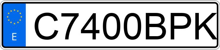 Numer rejestracyjny C7400BPK posiada DERBI SENDA