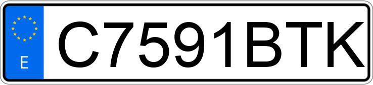 Numer rejestracyjny C7591BTK posiada YAMAHA TZR 50