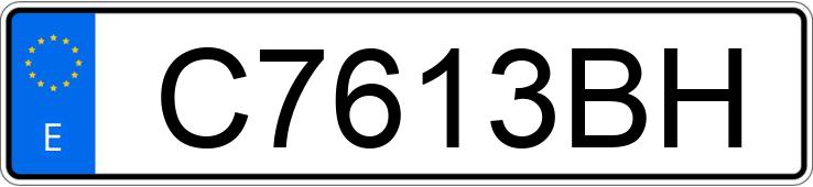 Numer rejestracyjny C7613BH posiada VOLKSWAGEN GOLF