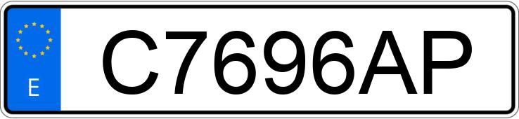 Numer rejestracyjny C7696AP posiada RENAULT 5