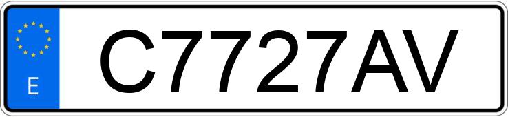 Numer rejestracyjny C7727AV posiada MERCEDES 190 (201) 2.0 Numer rejestracyjny C7727AV posiada MERCEDES 190 (201) 2.0