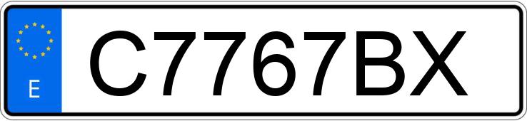 Numer rejestracyjny C7767BX posiada BMW SERIE 5