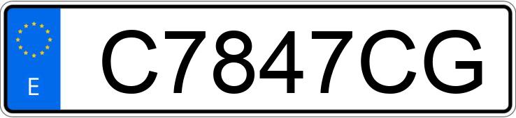 Numer rejestracyjny C7847CG posiada CITROEN XSARA