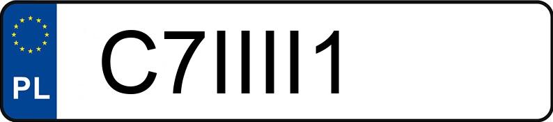 Registreringsnummeret C7IIII1 har BMW 520D 5K Registreringsnummeret C7IIII1 har BMW 520D 5K
