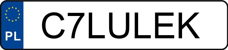 Numer rejestracyjny C7LULEK posiada BMW 740i Kat. E38 Aut. Numer rejestracyjny C7LULEK posiada BMW 740i Kat. E38 Aut.