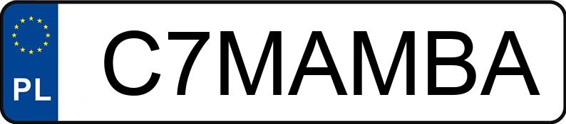 Numer rejestracyjny C7MAMBA posiada SKODA Octavia IV 2.0 TSI MR`25 E6d RS