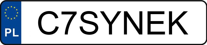 Numer rejestracyjny C7SYNEK posiada SEAT Leon 1.8 MR`99 E3 1M Sport Limited