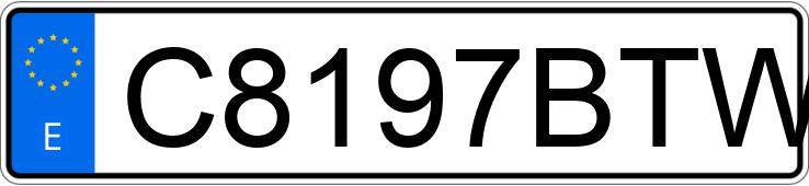 Numer rejestracyjny C8197BTW posiada TRABANT BERLINA Numer rejestracyjny C8197BTW posiada TRABANT BERLINA