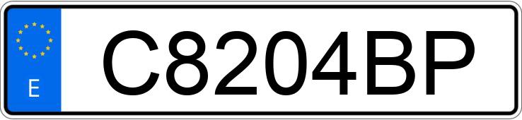 Numer rejestracyjny C8204BP posiada SEAT IBIZA