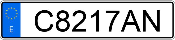 Numer rejestracyjny C8217AN posiada SEAT IBIZA