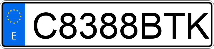 Numer rejestracyjny C8388BTK posiada KYMCO PEOPLE 50