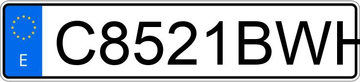 Numer rejestracyjny C8521BWH posiada DERBI VARIANT Numer rejestracyjny C8521BWH posiada DERBI VARIANT
