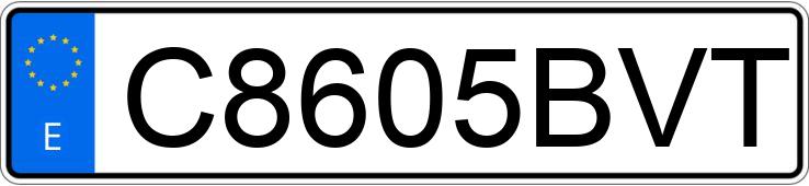 Numer rejestracyjny C8605BVT posiada Rieju Mrt 50