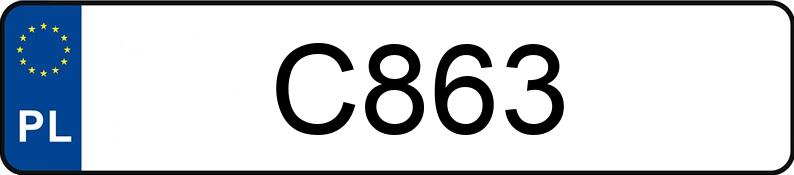 Numer rejestracyjny C863 posiada LINCOLN NAVIGATOR Numer rejestracyjny C863 posiada LINCOLN NAVIGATOR