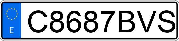 Numer rejestracyjny C8687BVS posiada YAMAHA TZR 50