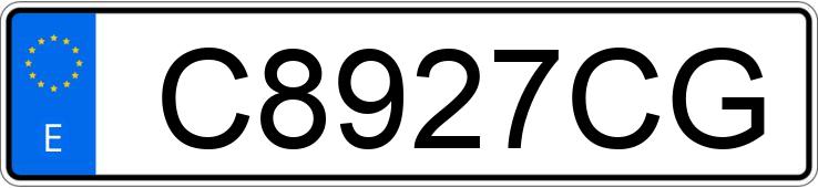 Numer rejestracyjny C8927CG posiada PEUGEOT 306