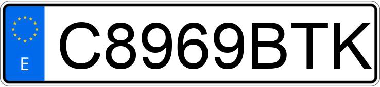 Numer rejestracyjny C8969BTK posiada YAMAHA AEROX 50 R