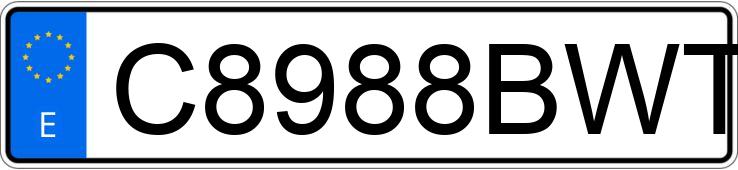 Numer rejestracyjny C8988BWT posiada PEUGEOT TWEET 50 GT