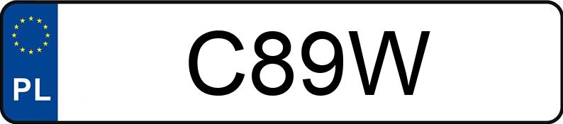 Numer rejestracyjny C89W posiada TOYOTA Land Cruiser 4.0 MR`14 E5 Executive Aut.