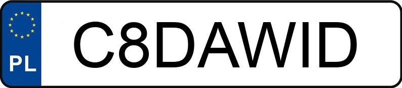 Numer rejestracyjny C8DAWID posiada HARLEY-DAVIDSON Dyna FLD Switchback