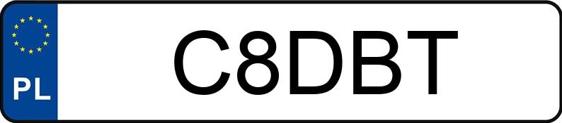 Numer rejestracyjny C8DBT posiada AUDI Q7 TDI MR`15 E6 4M Tiptronic