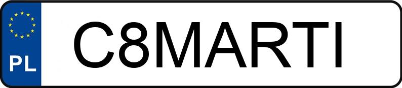 Numer rejestracyjny C8MARTI posiada BMW 318 Diesel MR`16 E6 F30 318 Diesel MR`16 E6 F30