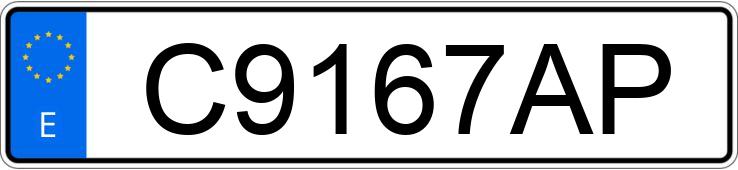 Numer rejestracyjny C9167AP posiada PEUGEOT 405