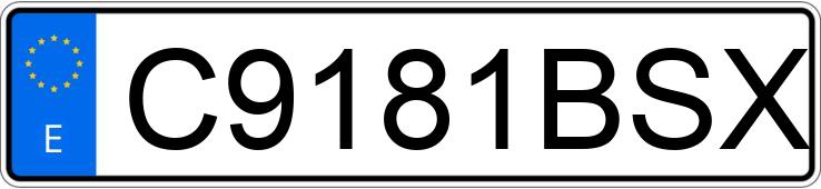 Numer rejestracyjny C9181BSX posiada BELLIER OPALE